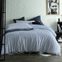 Accessorize Ripley Blue Striped Pattern Quilt Cover Set Queen