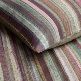 Bedding House Roman Multi Cotton Stripe Quilt Cover Set Queen - Side View