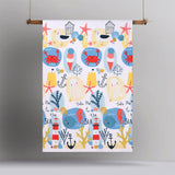 Happy Kids Seaside Glow in the Dark Quilt Cover Set Single - Side View
