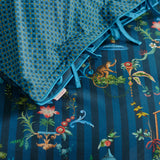 PIP Studio Singerie Dark Blue Cotton Quilt Cover Set Queen - Front View