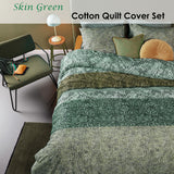 Bedding House Skin Green Cotton Quilt Cover Set King - Front View