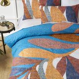 Accessorize Sorrel White Cotton Foliage Quilt Cover Set Double - Side View