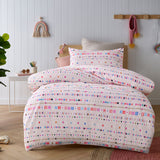 Happy Kids Swifty Washed Quilt Cover Set Double