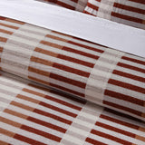 Vintage Design Homewares Tempo Red Cotton Jacquard Quilt Cover Set Queen - Side View