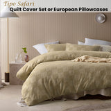 Accessorize Tipo Safari Chenille Quilt Cover Set King - Front View