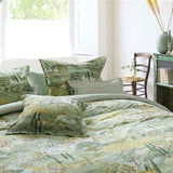 PIP Studio Toscana Green Cotton Quilt Cover Set King - Front View