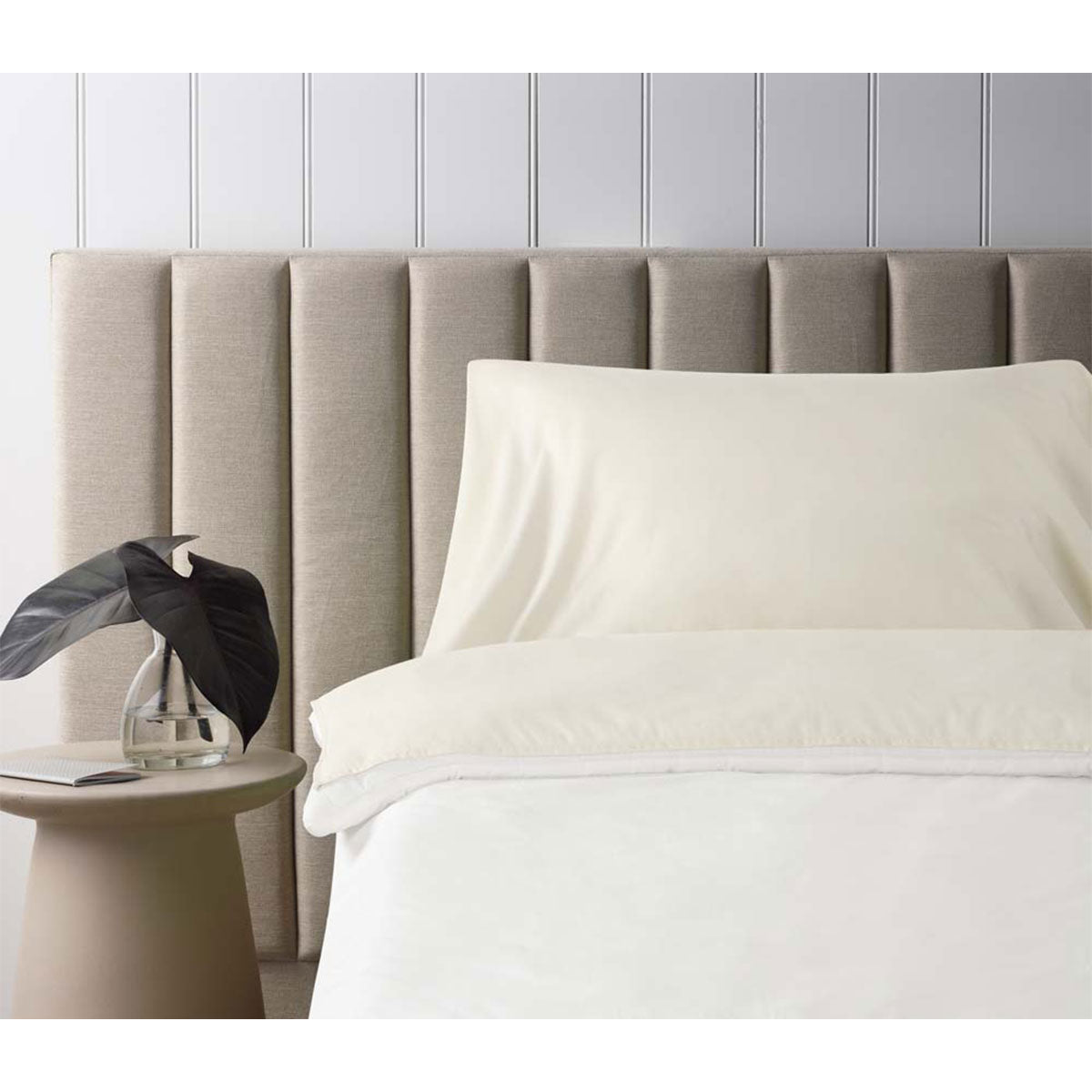 Self-Tanning Sheet Protector for Bedding – Accessorize 145cm x 220cm in Stone