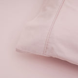 Accessorize 400TC Blush Bamboo Cotton Sheet Set 40cm Wall King - Top-Down View