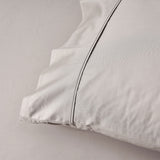 Accessorize 400TC Stone Bamboo Cotton Sheet Set 40cm Wall Single - Top-Down View