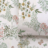 Floral Print Cotton Flannelette Sheet Set with 40cm Fitted Wall - King Size by Accessorize