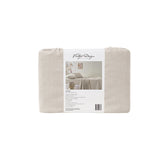 Vintage Design Homewares Natural French Linen Sheet Set Super King - Side View