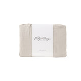 Vintage Design Homewares Natural French Linen Sheet Set Super King - Top-Down View