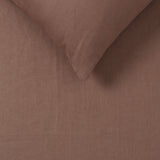 Vintage Design Homewares Hazelnut 100% Hemp Sheet Set Queen - Front View