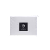 Accessorize White Piped Hotel Deluxe Cotton Sheet Set Queen - Top-Down View