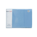 Happy Kids Blue Plain Dyed Microfibre Sheet Set King Single - Side View