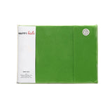 Happy Kids Green Plain Dyed Microfibre Sheet Set Single - Side View