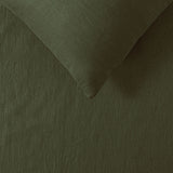 Vintage Design Homewares 100% Linen Olive Sheet Set King