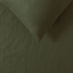 Vintage Design Homewares 100% Linen Olive Sheet Set Queen