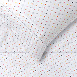 Happy Kids Polka Multi Printed Microfibre Sheet Set King Single - Front View
