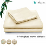 Accessorize Tencel Cotton Blend Sheet Set Cream (Also Known as Stone) Single