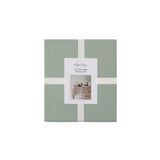 Helm Green Washed Linen Cotton Tablecloth for Vintage-Inspired Dining - 180cm x 400cm - Side View