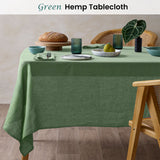 Vintage Design Homewares Mist French Linen Tablecloth 150cm x 230cm - Front View