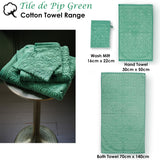 PIP Studio Tile de Pip Green Wash Mitt 16cm x 22cm - Front View