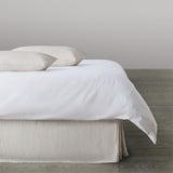 Vintage Design Homewares Natural French Linen Valance Super King - Side View