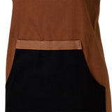 J Elliot Home Selby Cotton Apron 83 x 68 cm Ginger & Black - Front View
