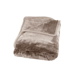 J Elliot Home 800GSM Plush Winter Mink Blanket in Beige for King Size