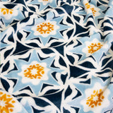 J.Elliot Home Oriana Blanket 240x260cm Blue Multi - Front View