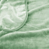 J.Elliot Home 450gsm Solid Faux Mink Blanket Sage - Front View