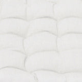 J Elliot Home Set of 2 Outdoor 100% Cotton Chair Pads 40 x 40 cm Solid White