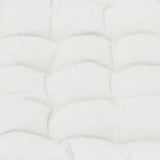 J Elliot Home Set of 2 Outdoor 100% Cotton Chair Pads 40 x 40 cm Solid White - Side View