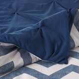 J Elliot Home 6 Pcs Ella Navy Comforter Set Single - Side View