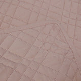 Jane Barrington Morris Blush Ultrasonic Embossed Lightly Quilted Reversible Coverlet Set Queen - Side View