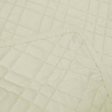 Jane Barrington Morris Light Cream Ultrasonic Embossed Lightly Quilted Reversible Coverlet Set King