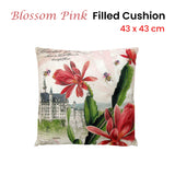 J.Elliot Home Blossom Pink Filled Cushion 43 x 43 cm - Front View