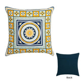 J Elliot Home Kasbah Luxury Filled Cushion 50 x 50cm Blue - Front View