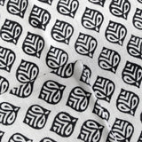 Bowen Black Printed Cushion Cover 43 x 43cm - Side View