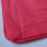 Lollipop Cotton Piped Square Cushion Cover 40 x 40 cm Aqua - Side View