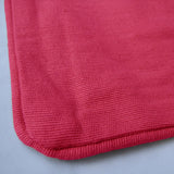 Lollipop Cotton Piped Square Cushion Cover 40 x 40 cm Chocolate - Side View