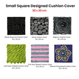 Small Designed Square Cushion Cover 30 x 30 cm Magnum - Side View