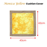 Monica Yellow Cushion Cover 43 x 43 cm - Front View