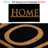 J.Elliot Home Home PVC Backed Coir Printed Door Mat - Front View
