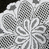 Elegant Blossom Lace Table Doily Set - 2 Pieces, 36 cm Diameter - Side View