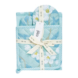 Set of 3 Renee Cotton Cover Kitchen Textile Sky Blue - Front View