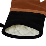 J Elliot Home Selby Cotton Oven Mitt 34 x 15 cm Ginger & Black - Front View