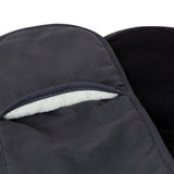 J Elliot Home Selby Cotton Double Oven Mitt Glove 17 x 82 cm Charcoal & Black - Side View