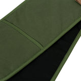 J Elliot Home Selby Cotton Double Oven Mitt Glove 17 x 82 cm Olive & Black - Front View